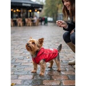 GF Pet Reversible Raincoat – Waterproof Reflective Dog Coat with Elasto-Fit 2XS